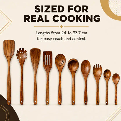 The Natural Teak Utensil Set