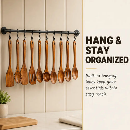 The Natural Teak Utensil Set